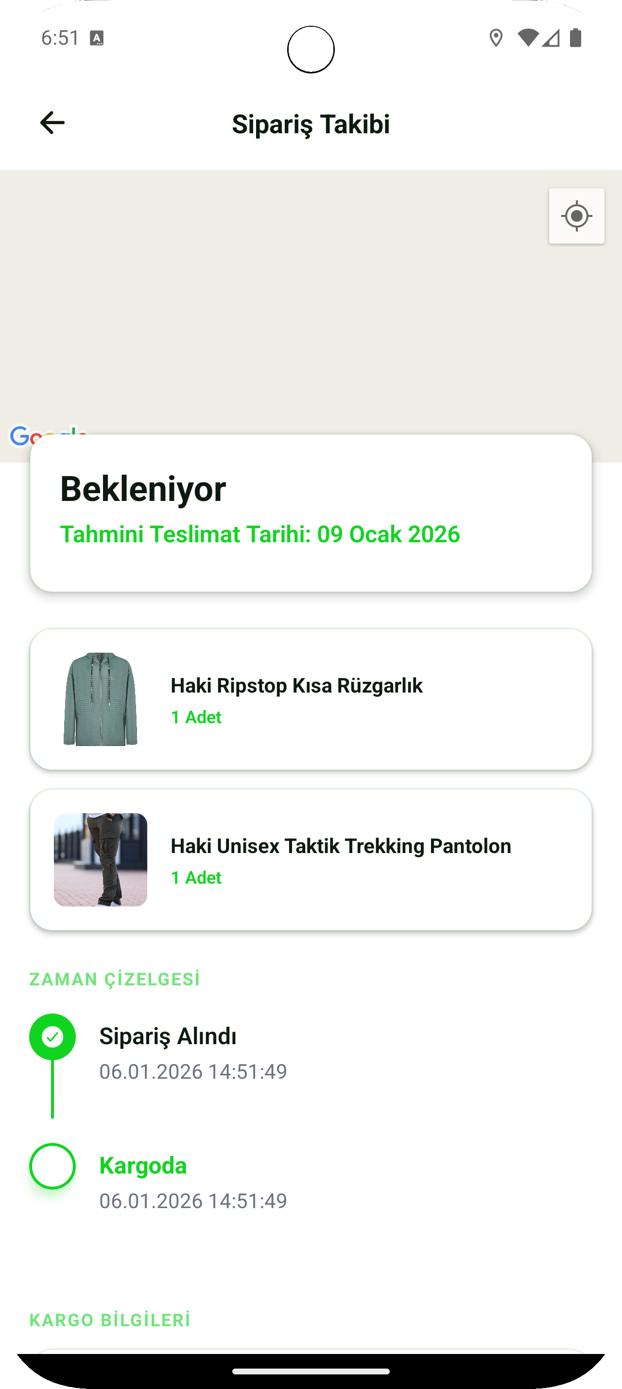 Mobil Uygulama - Siparis Takibi