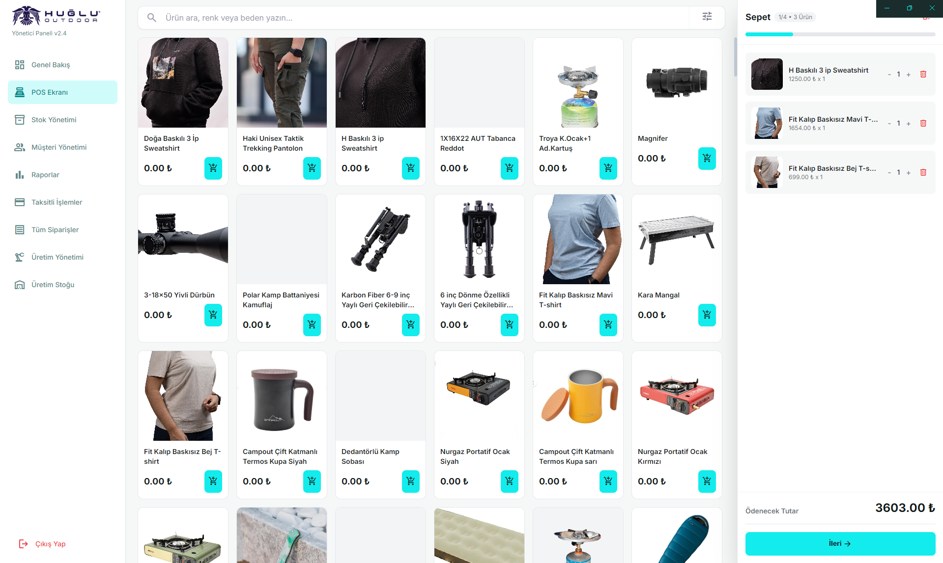 Huğlu Pos - Odeme Ekrani