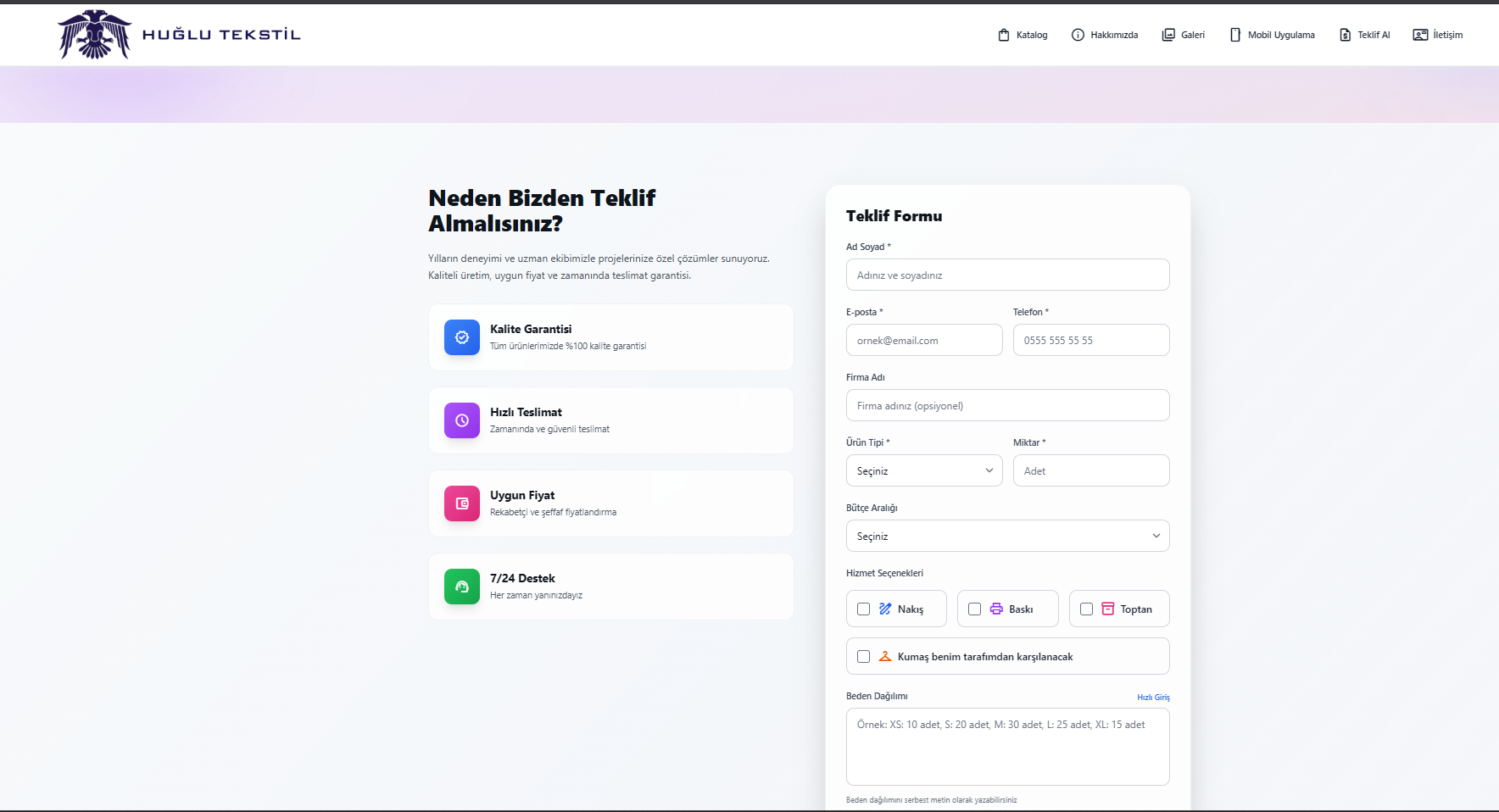 Web Sitesi - Teklif Al