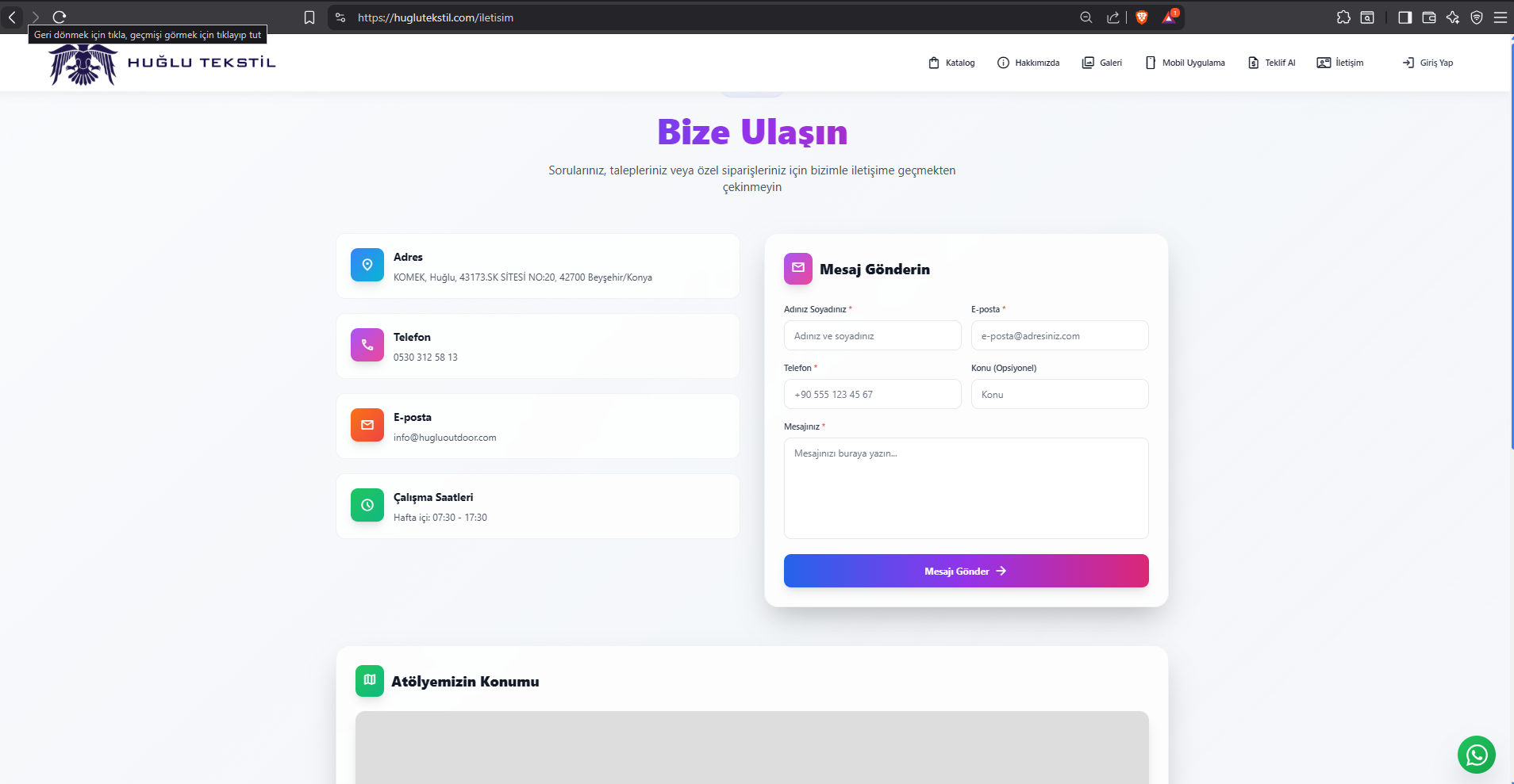 Web Sitesi - Iletisim